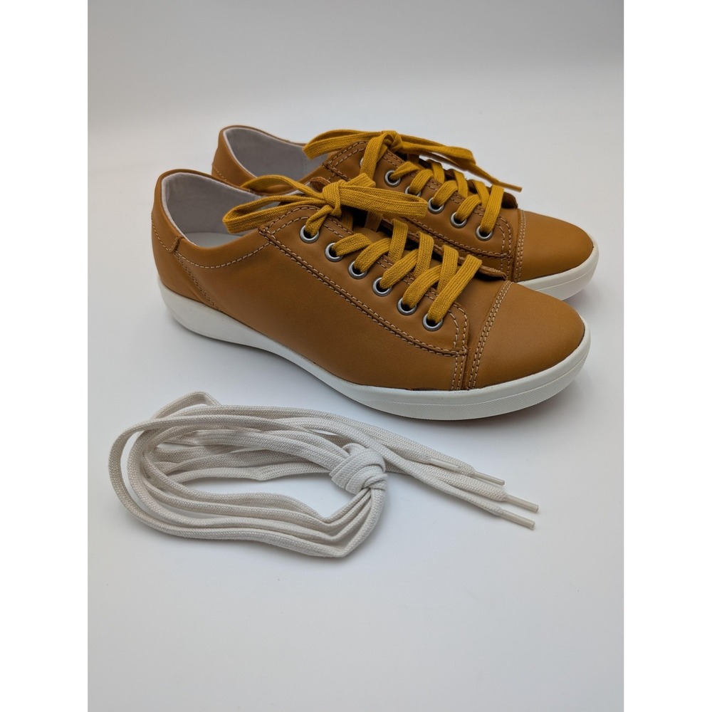Josef Seibel‎ Shoes Womens Size 5.5 Brown Leather Sneaker Comfort Lace Up Casual
